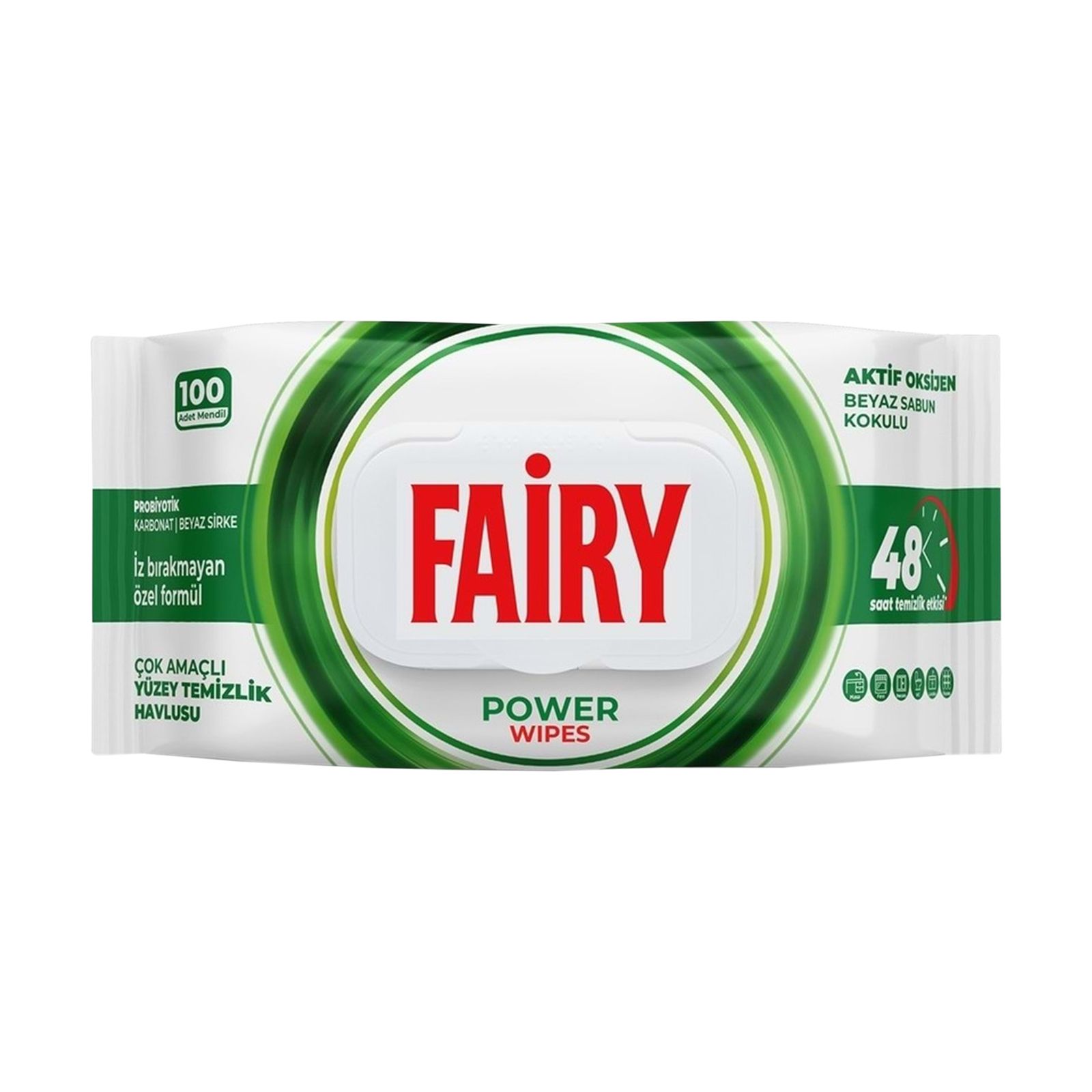 دستمال مرطوب چند منظوره سطوح فیری Fairy رایحه صابونی بسته 100 عددی