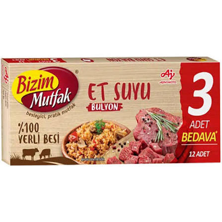 عصاره گوشت بیزیم موتفاک 12 عددی BİZİM MUTFAK🥩🍖